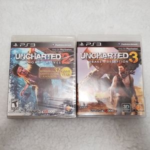 Playstation 3 Uncharted Game Bundle Excellent Condition NWT